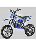 T-MOTO - Mini moto cross 50 cc Wolfee 2 Tempi - Minimoto a benzina 10/10 - Minimoto cross 50cc per principianti - Mini moto cross benzina, Blu