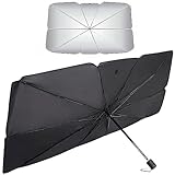 TechTime Parasole Auto – Ombrello Parasole Pieghevole per Parabrezza Interni Macchina – Schermo Anti-Uv GladeShade per Automobile – Telo Proteggi Cruscotto Copriparabrezza dal Sole Universale