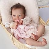 Hengluck 19 pollici Bambole Reborn Femmine Originali Realistiche Reborn Baby Doll Nata di nuovo Bambola occhi aperti Sembra un vero bambino