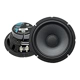 ESB Audio Altoparlanti coassiali da 165 mm con coni di carta pressata, bobine vocali grandi, tweeter a cupola in seta, magneti al neodimio, bordi in gomma | Magneti in ferrite di alta qualità per una