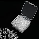 VAEIORP 600 pcs Inserti auricolari inserti auricolari universali in silicone Inserti auricolari trasparenti