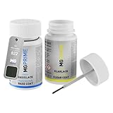 MG PRIME Vernice per auto Kit stilo di ritocco per Mercedes 822 Eibengrün Vernice di base vernice trasparente ognuno 50ml