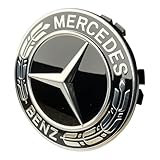 Mercedes-Benz Collection - Copricerchi Coprimozzo Ruota | Stella Con Corona di Alloro | Nero