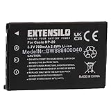 EXTENSILO batteria compatibile con Casio Exilim EX-Z60, EX-Z65, EX-Z70, EX-Z75, EX-Z77 fotocamera digitale DSLR (700mAh, 3,7V, Li-Ion)