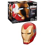 AVENGERS Hasbro Marvel Legends Series, Casco Elettronico Premium di Iron Man con Effetti Luminosi, Giochi di Halloween, Articolo per Roleplay, Ispirato al Film Endgame, dai 14 Anni in su