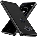 iVoler Cover per Sony Xperia XZ2 Compact, [Protezione Antiurto di Grado Militare] Custodia Sottile Morbida in Silicone TPU Anti-Impronte Anti-Graffio Protettiva Case, Nero
