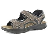 inblu Sandali Uomo da Trekking con Doppia Chiusura a Strappo e Plantare Imbottito, Comodi e Funzionali, dal 39 al 46, Sportivo, Testa di Moro, 41 EU