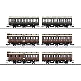 Märklin Kit di 6 vagoni a scompartimenti H0 di KPEV 42047