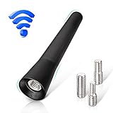 Eightwood Corta Antenna Radio Auto 6.5cm con forte funzione di ricezione FM/AM/DAB