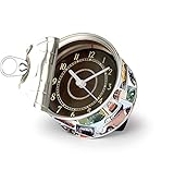 BRISA VW Collection - Orologio da tavolo Volkswagen Maggiolino Beetle, Orologio magnetico, MyClock personalizzabile, Regalo con foto (Francobolli)