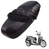 generico pelle copri sella moto Compatibile con Honda SH300i 2017-Present,impermeabile,antipioggia, antipolvere e antisole,coprisella moto (black)