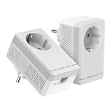 MERCUSYS MP300P KIT Powerline Kit Homeplug AV2 con Presa Fino a 600Mbps, Fino a 300 Metri, Porta LAN, Plug and Play, Compatibile con Tutti i Router, Risparmia fino all'85% sull'Energia