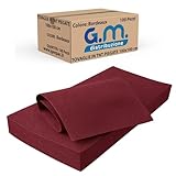 G.M. DISTRIBUZIONE 100 Tovaglie in TNT 100x100cm Colore BORDEAUX, Tovaglie Coprimacchia in TNT Tessuto non Tessuto Ideali per la ristorazione vari colori