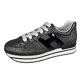 Hogan E79 Sneakers Donna H222 Dark Grey/Black Shoes women-35