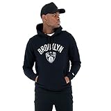 New Era - Felpa con Cappuccio NBA Brooklyn Nets Team – Nero