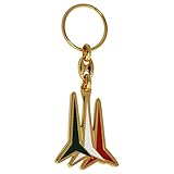 AERONAUTICA Portachiavi in Metallo SMALTATO Logo FRECCE TRICOLORI