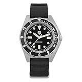 watchdives WD1972 VH31 Orologio al Quarzo, Orologi Subacquei Militari Orologio da Polso di L;usso in Cristallo di Zaffiro Orologio Impermeabile 200 M per Uomo