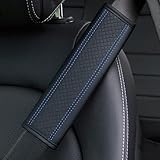2 Pezzi Auto Copri Cintura di Sicurezza per L=ancia Ypsilon Aprilia Fulvia Gamma, Pelle Auto Copricintura Imbottitura, Comfort Traspiranti Auto Protezione Cintura di Sicurezza Interni Accessori