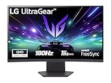 LG UltraGear 27GS60QC Monitor Gaming 27" Curvo QHD (2560x1440), 180Hz, 1ms, AMD FreeSync Premium, HDR 10, HDMI 2.0, DisplayPort 1.4, AUX, Flicker Safe, Nero