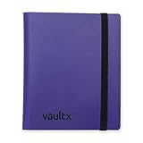 Vault X Raccoglitore per Carte da Collezione a 4 Tasche con Cinturino, 160 Carte, Formato Standard, 20 Pagine a Caricamento Laterale, Raccoglitore per Giochi di Collezionabili, TCG (Viola)