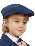 mintgreen Berretto Neonato​Bambino, Maschietti Cappello Piatto Battesimo Signore Berretto Cappello, Blu Navy, 6-12 Mesi, 46