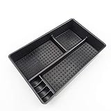 AIOFOGXC Braccio Basculante di Pelle Console Centrale Storage Box Pallet Container torpido Vassoio Org/in Forma for l'ideale di Kia K5 TF 2011-2014 (Color : Black)