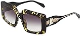Just Cavalli SJC020V Occhiali, Giallo/Nero Havana, 58 Donna
