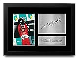 HWC Trading Michael Schumacher A4 Incorniciato Firmato Regalo Visualizzazione Delle Foto Print Immagine Autografo Stampato Per F1 Appassionati Di Formula Uno