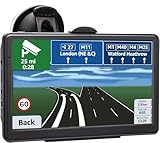 Navigatore GPS 5 Pollici,GPS Navigatore Satellitare,con POI Avviso Guida vocale Lane Programma gratuito a vita Aggiornamento UE,per Auto Camion