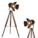 BarcelonaLED Lampada Vintage Cinema a Trepiedi Fuoco Proiettore Estilo Retro Industriale Illuminazione LED