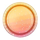 Pioneer Party 21476 - Piatti per feste, 23 cm, 8 carati, colore: Oro rosa