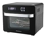 Melchioni Family | Combo Friggitrice ad Aria Forno VITTORIA, 24 litri di Capacità, Friggitrice + Forno Statico e Ventilato con 11 Programmi, 45-230°, Colore Nero