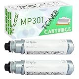 GWJJMK Cartuccia Di Toner Compatibile MP301 301 Per Ricoh Stampante Aficio MP301C MP301SP, Rendimento Elevato 8.000 Pagine 2 black