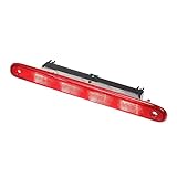 A ABSOPRO Coda Alta Montatura Freno Stop Luce N.1606372780 per Peugeot 107 Rosso