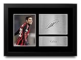 HWC Trading FR A4 Kaka A C Milan Regali Stampati Autografo Firmato Foto Per Gli Appassionati Di Calcio E Sostenitori - A4 Framed