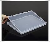 Portable A4 File Box Transparent Plastic Box Office Supplies Holder Document Paper Protector Desk Paper Organizers Case PP Storage Collections Container Magazine Organizers Box Case (1PCS)