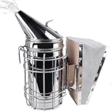 WANDGU Acciaio inossidabile Bee Hive Smoker: api Fumatori Strumenti Accessori per l'apicoltura, Ingegneria delle api Portatile Smoker Attrezzature per apicoltura