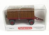 Wiking 038404 Rimorchio agricolo marrone corsia H0 1:87 - Modello in miniatura 1:87 - Nessun giocattolo!!