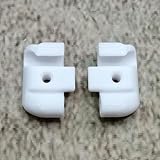 ULEIVA Set di 2 tappi di ricambio, colore bianco, compatibili con listelli decorativi, per roulotte, compatibili con Tabbert Dethleffs Hobby LMC TEC (bianco)