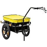 Rimorchio per biciclette Zelsius per il trasporto | 68 litri | carrello per il trasporto, carrello per biciclette, carrello a mano | rimorchio per biciclette, rimorchio di carico con vasca in plastica