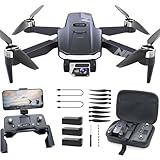 NAFYRE N11 PRO Drone GPS con fotocamera per adulti 4K UHD, 90 minuti di volo lungo, lunga distanza di controllo, ritorno auto, conseguenza automatica, motore brushless, 5G FPV RC Quadcopter per