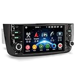 Erisin 8-Core Android 14 4GB+64GB Autoradio per Fiat Grande Punto Linea 6.2 pollici IPS Schermo tattile Supporto GPS Navigatore Senza fili CarPlay Android Auto WiFi DAB+ Bluetooth 5.0 DSP Canbus OBD2
