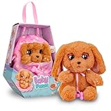 Baby Paws Cocker, Peluche Interattivo con Suoni, Apre e Chiude gli Occhi ed Include Borsetta, Copertina, Giocattolo Bambine e Bambini +3 Anni