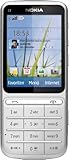 Nokia C3-01 Touch and Type Cellulare, schermo Touchscreen da 6,1 cm (2,4 pollici), fotocamera da 5 megapixel, colore: Argento (Importato da Germania)