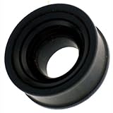 Chic-Net Tunnel nero con scanalature interne in legno di ferro intagliato a mano, dilatatore tribale e 22 mm, cod. HPT-52-22