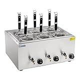 Royal Catering - RCNK-6 - Cuocipasta a 6 Cestelli - Capacità 4 L