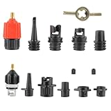 CDDCWZ Adattatore per Pompa Valvola SUP Gonfiabile SUP Compressore con 9 Bocchettini, Adattatore per Pompa dell'Aria per Paddle Board, Canoe, gommoni, Kayak, Letti gonfiabili