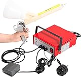WANGYYDS Pistola per Verniciatura a Polvere Elettrostatica Portatile, Pistola per Verniciatura Elettrica con Interruttore a Pedale, Kit per Verniciatura Elettrostatica con Interruttore a Pedale