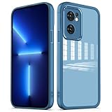 YUXING Cover per Oppo Find X5 Lite/Reno 7 5G Custodia Trasparente con Pellicola Protettiva Lenti Morbida Ultra Sottile Antiurto Bumper Slim Case - Blu