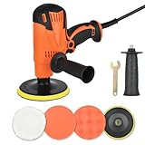 Set Lucidatrice Auto 600W: Lucidatrice Elettrica,6 velocità , 600-4500RPM,Lucidatrice Ceretta Set per Auto,Pavimenti